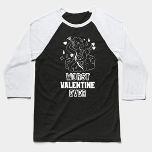 Worst Valentine Ever Cupid Baseball T-Shirt